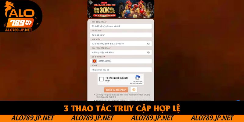 3 thao tác truy cập hợp lệ